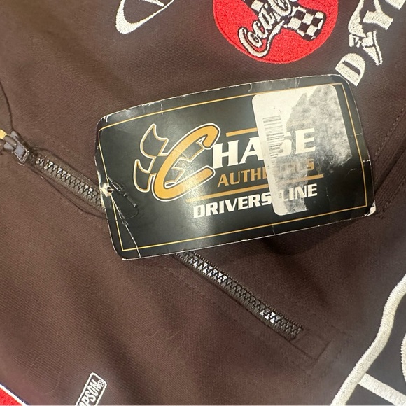 Chase Authentics NASCAR UPS Mens Size M Winston Cup Quarter Zip Shirt Brown - Picture 10 of 15